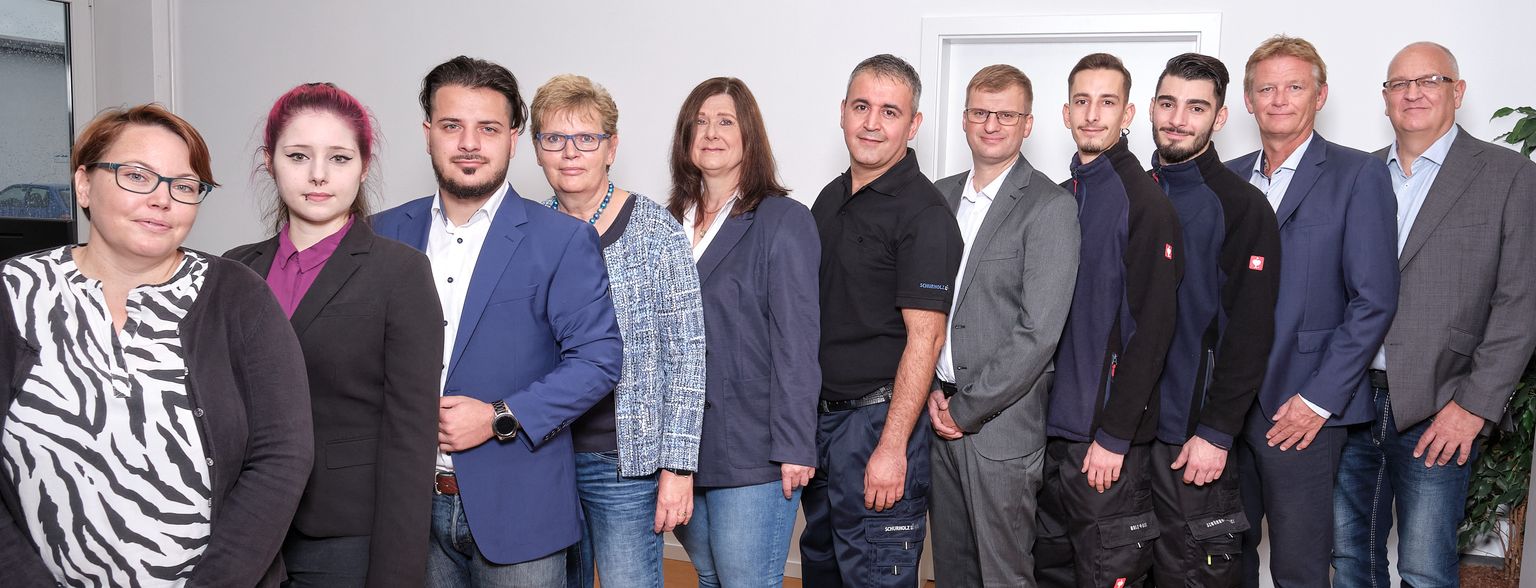 Gruppenbild Schuerholz- und Nick Belegschaft